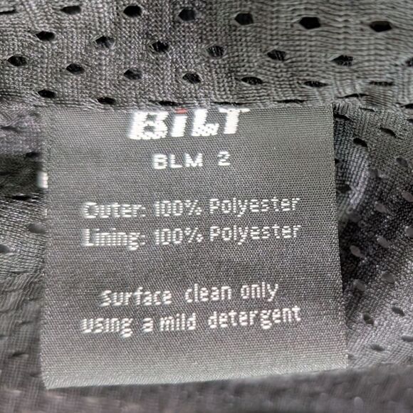 BILT BLM 2 Women's M Black/Grey Mesh Lightweight Motorcycle Jacket - Picture 8 of 8